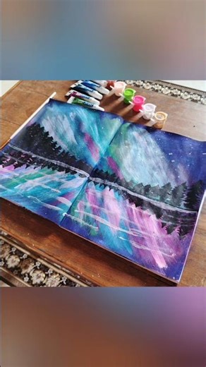 Northern Lights over a silent forest 🌲✨