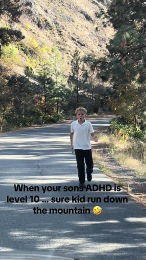 "When your son's ADHD hits full throttle, and his solution is… running...