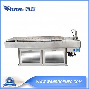 [Hot Item] Ga2003c Mesa de disección de acero inoxidable de lujo para funerales, ventilada, con sistema de extracción de aire