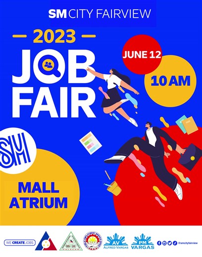Searching for that perfect job? We'll bring the employment opportunities to you! 🤗💙 Everyone is invited to join the #SMCityFairview Job Fair on June 12, 2023 at the 📍 Mall Atrium, Lower Ground Level, Central Walk ✅🥳 #AWorldOfExperienceAtSM #EverythingsHereAtSM | SM City Fairview