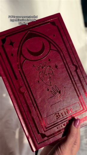 VERY excited to submit this bb to book binds for a cause!! I’m actually obsessed with it and cant wait to see it go to its new home😭 #bookbinder #bookbindersoftiktok #bookbinding #daydreambindery