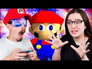 Can My Girlfriend Guide Me BLINDFOLDED in MARIO 64?! (‪@RhiSpawn‬)