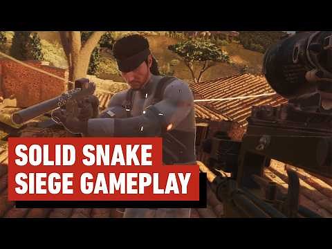 Rainbow Six Siege: Solid Snake Gameplay (Metal Gear Solid Update)