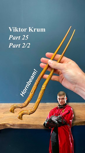 Viktor Krum Wand Part 2: Woodworking & Core