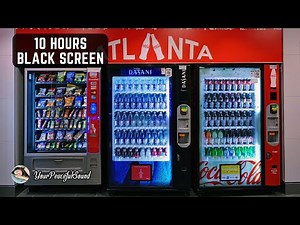 Vending Machine Sound | Refrigerator Noise - 10 Hours White Noise Black Screen | Sleep, Study