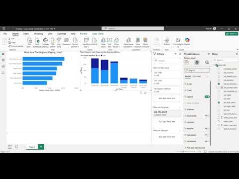 Let's Learn Data Analytics Using Power BI Project: Using charts part 2#