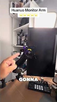 Huanuo makes the best monitor arms! The Huanuo Single Monitor Arm is super simple to install and