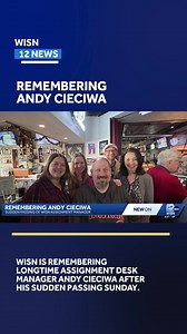92K views · 1.1K reactions | WISN is remembering our longtime assignment desk manager, Andy Cieciwa, after his sudden passing on Sunday. | WISN 12 NEWS | Facebook