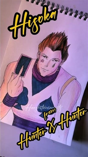 hisoka drawing from HXH #animeart #animedrawing #hisoka #fanart #trending #shorts