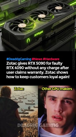 Zotac gives free RTX 5090 for RTX 4090 warranty claim