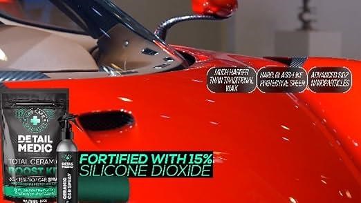 Incredible 15% SIO2 Ceramic Coating Spray For Cars Kit