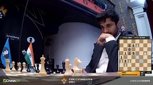 The moment Nepo realized Vidit's blunder 😢 | Chess.com
