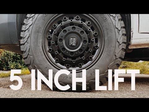 5 Inch Suspension Lift on a Peugeot Boxer Campervan