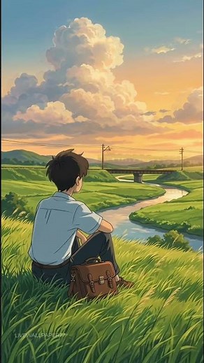 Aesthetic Ghibli vibes Live wallpaper. more in my bio! created using ... #Shorts