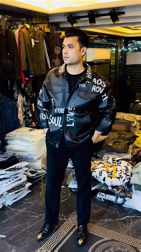 AakashRaj Singh on Instagram: "Imported Korean Customized Leather Jacket Price-2490₹ Size-M To 3XL For Order Only WhatsApp 7011738989"