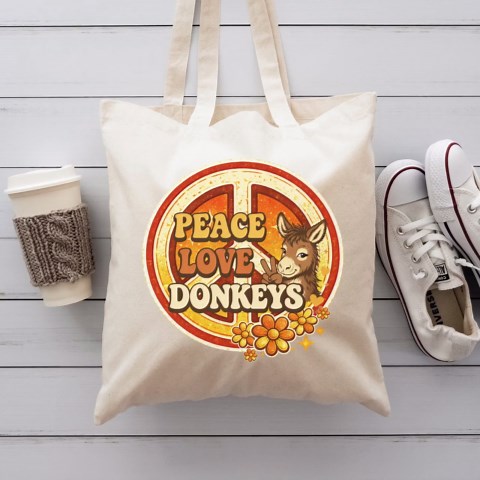 Retro Donkey PNG, Peace Love Donkeys Design, Funny Donkey Graphic PNG, Western Retro Sublimation, Farm Animal PNG Download - Etsy