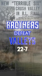 Bob Bax’s Brothers gained revenge over Valleys in the 1958 grand final. After Valleys surprise win in 57, Brothers were laser focused and the “best pack of forwards “ Bax had ever seen pulverised Valleys. Led by captain Brian Davies. It was the first grand final played at Lang Park. | The Brisbane Comp