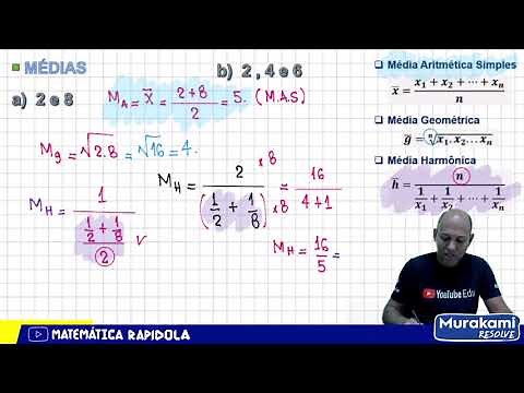 MÉDIA ARITMÉTICA, GEOMÉTRICA E HARMÔNICA ✅ INTRODUÇÃO À ESTATÍSTICA #24
