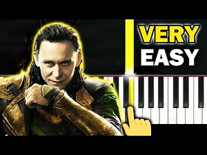 MARVEL'S LOKI - Ending Theme - VERY EASY Piano tutorial