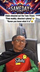 207K views · 4.1K reactions | Robin shouted out the Teen Titans “Free muddy, shoutout cyborg” “Raven you know what it is”藍 #kaicenat #stream #shorts #clip #reelstrending #fyp #usa #usareels #amp #batman #robin | Kai Cenat Moments | Facebook