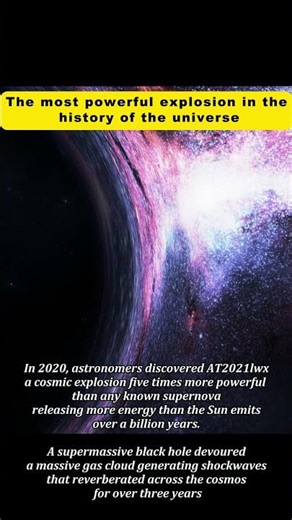 The most powerful exploslon in thehistory of the universe