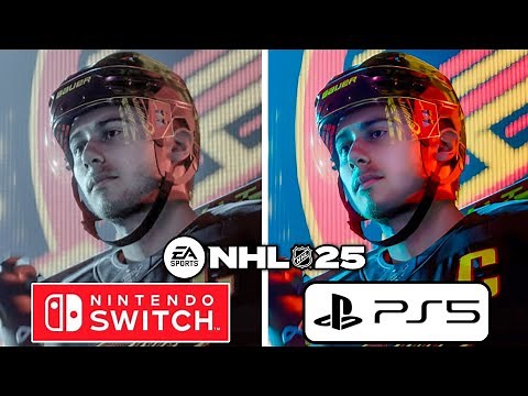 NHL 25 PS5 vs Nintendo Switch Graphics Comparison