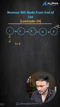 [Day-42/365]Dsa problem solving series|Remove Nth node from end of List|#dsa #interview #alphaintern