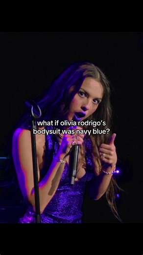 Olivia Rodrigo Navy Blue Bodysuit Transformation