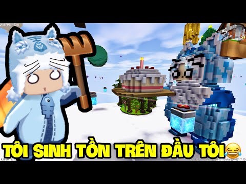 SURVIVE ON MEOWPEO'S HEAD IN MINI WORLD