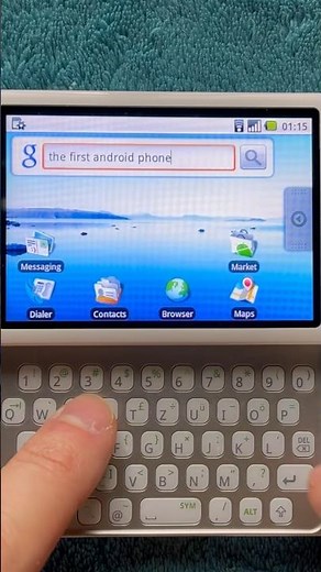 The first Android phone. HTC Dream G1 #retrophone