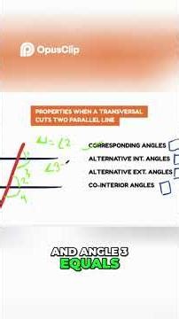 When Parallel lines meet transversal #maths #jee #subscribe #physics #education #educationalvideo
