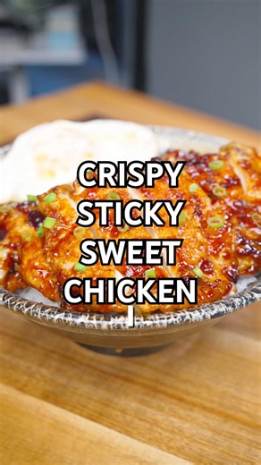 Crispy Sticky Sweet Chicken 🔥 #recipe #easyrecipe #cooking #chicken