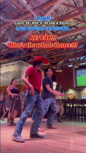 FUEGO line dance tutorial #dancing #tutorial #linedance #linedancing #fyp