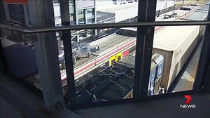 60K views · 148 reactions | Dangerous debris from a freight train narrowly misses morning commuters at Narangba. www.7news.com.au #7News | 7NEWS Brisbane | Facebook