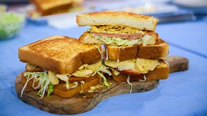 Make a bologna sandwich with a crunch, Waldorf salad