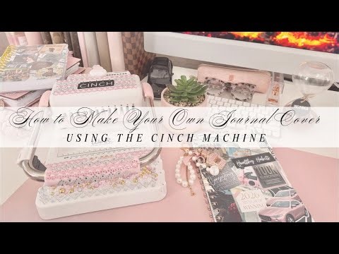 How to Create a Journal Cover From Scratch | Punch & Bind Covers Using a Cinch Machine (LIVE Class)