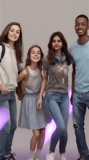 🤩 4 Friends Dance & Go Viral #shorts #teenchallenge #viral