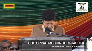 ZANU PF National Chairperson, Oppah Muchinguri-Kashiri, stressed that His Excellency President Dr. E.D. Mnangagwa was democratically elected by the people to lead. | ZANU PF Party