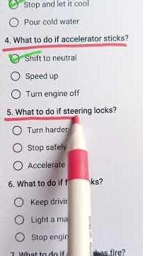 Driving Test - Can you get 7/7? #driving #drivingtest #quiz #quiztime