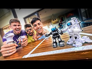 MINIATURE ROBOT FIGHT WITH MY FRIENDS *I'M THE BEST OF THEM*