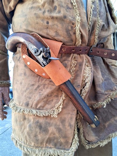 Belt Holster for Muzzleloading Pistol Buckskinner Mountain Man - Etsy