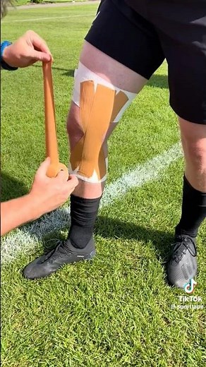 How To Tape a Knee Ligament Injury for Sport