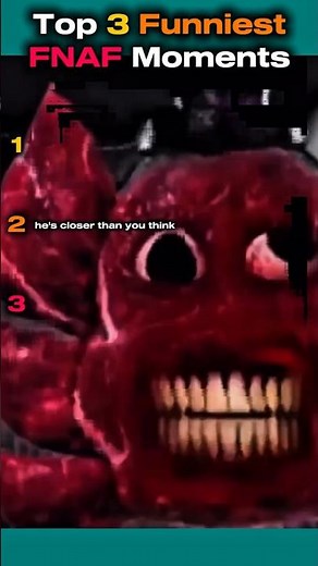 Top 3 Funniest FNAF Moments That Ruined The Horror 💀