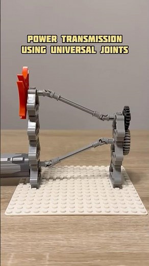 Power Transmission Using Universal Joints #lego #technic #legotechnic #mechanism