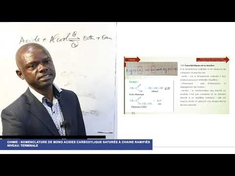 COURS DE CHIMIE : Nomenclature de mono acides carboxylique saturés à chaine ramifiés. TERMINALE