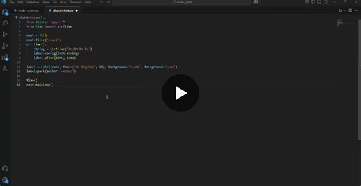 #pythonproject #digitalclock #tkinter #miniproject #learningbydoing #pythonbeginner #engineeringprojects #codenewbie | Jarra Dharani