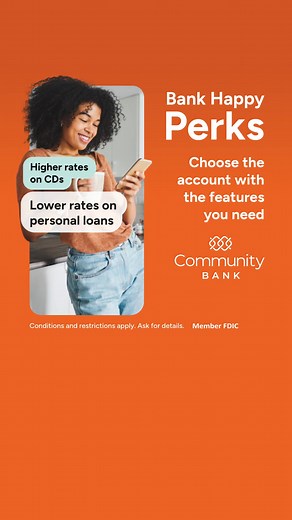 Our checking account options have all the features you need and the perks you deserve. Open an account today. | Community Bank, N.A. | Facebook