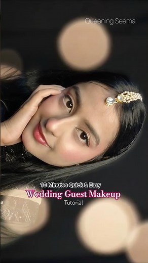 Quick and Easy Wedding Guest Makeup tutorial 🤌✨| Step by step makeup tutorial #easyweddingmakeuplook