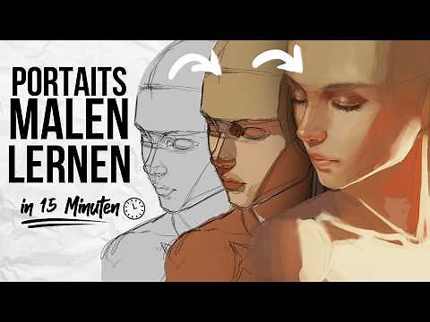 Lerne in 15 Minuten Portraits zu malen | Tutorial | DrawinglikeaSir