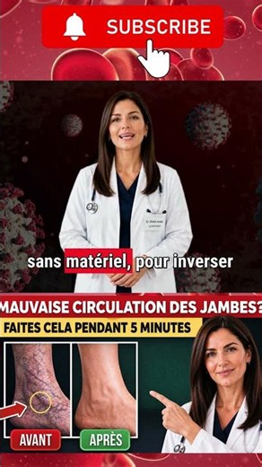 Mauvaise circulation dans les jambes ? Test de 30 secondes + 3 exercices efficaces !
